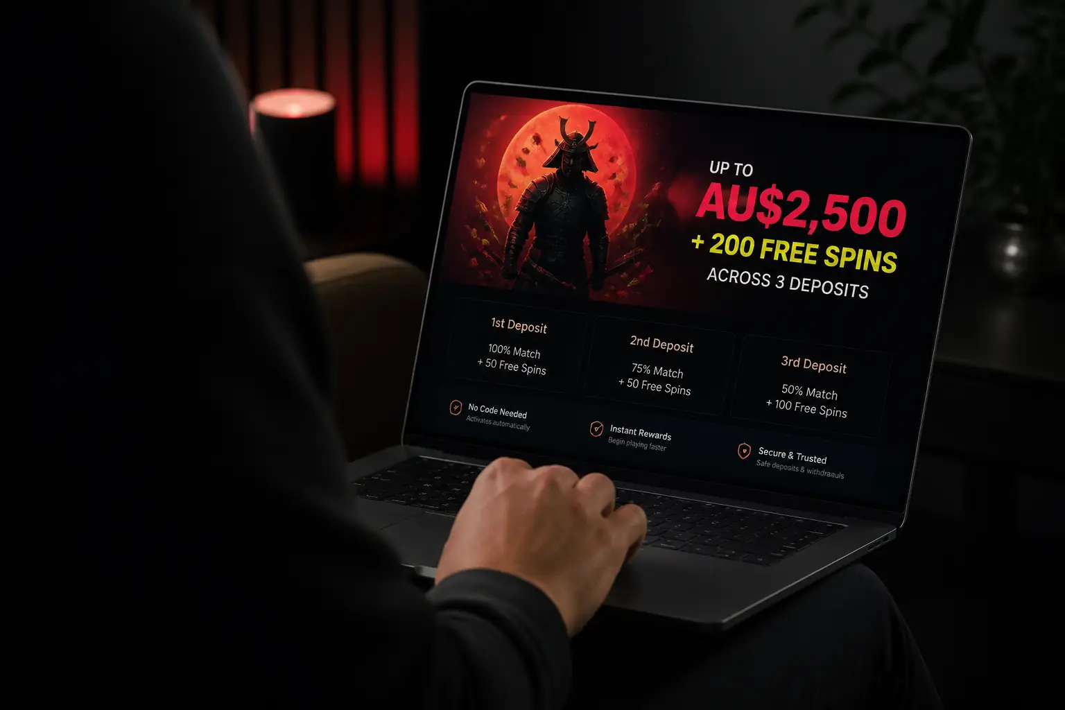 Spin Samurai Bonus Code visual guide for Spin Samurai Casino